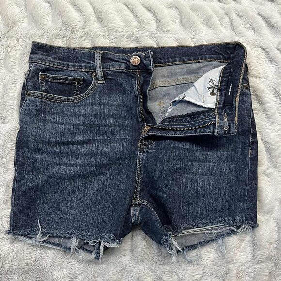 Calvin Klein Cut Off Blue Jean Shorts Women’s Size 10 Festival Distressed - Picture 1 of 11